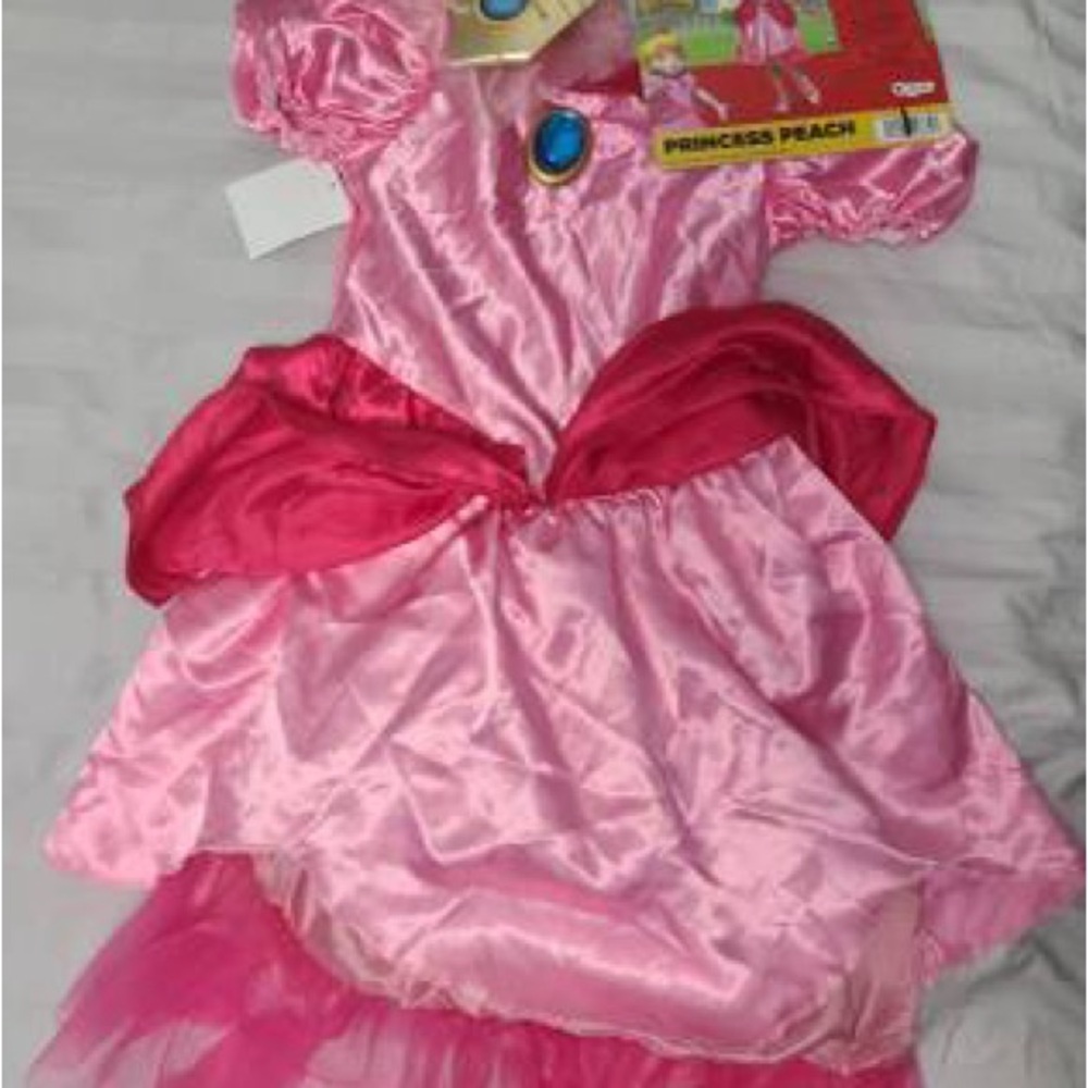 Disguise Princess Peach Kids Costume - Pink and Red